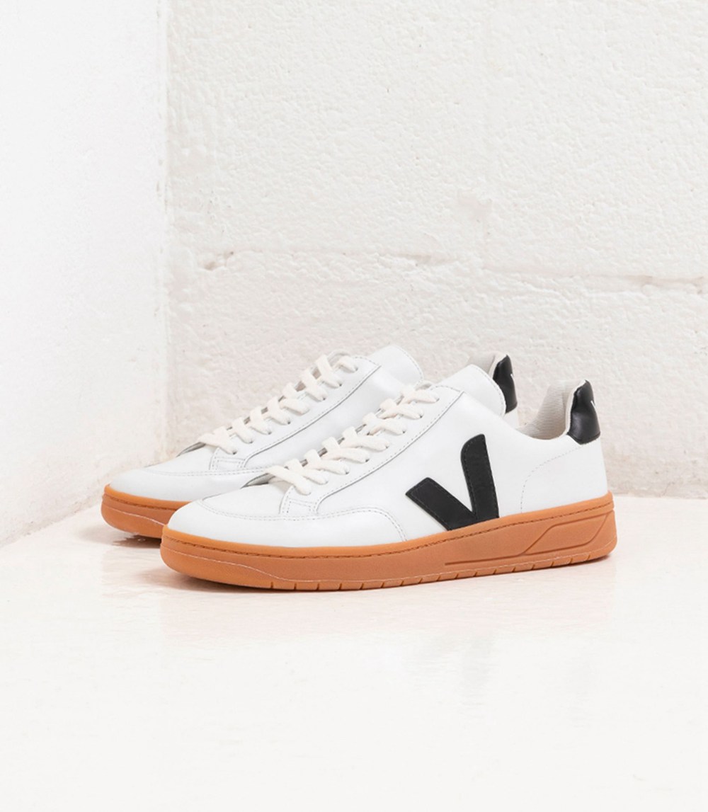 Veja Sneakers Dam - V-12 Läder - Vita - 487531-QWO